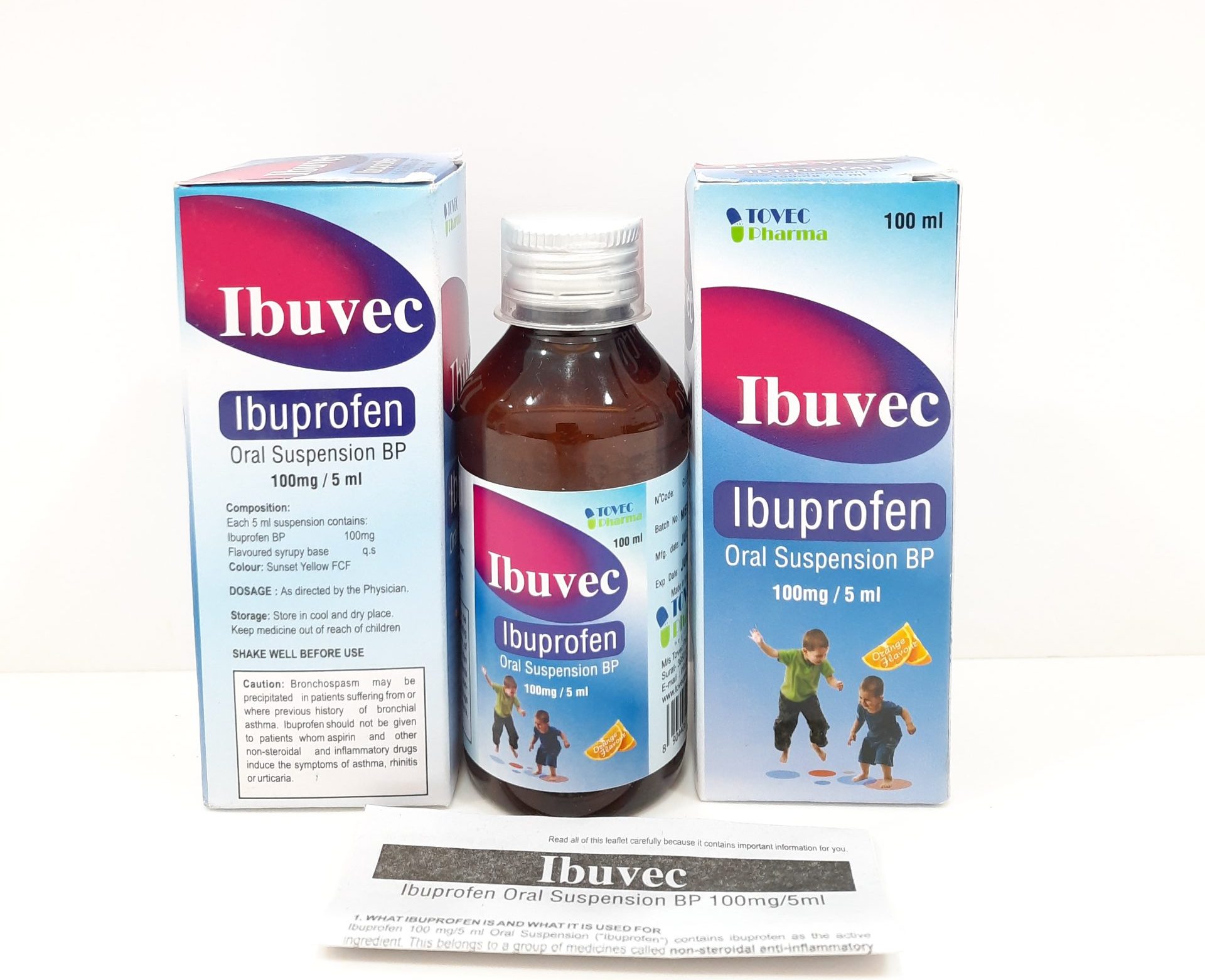 Ibuvec Ibuprofen Oral Suspension Tovec Pharma